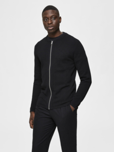 SELECTED ROCKY ZIP CARDIGAN