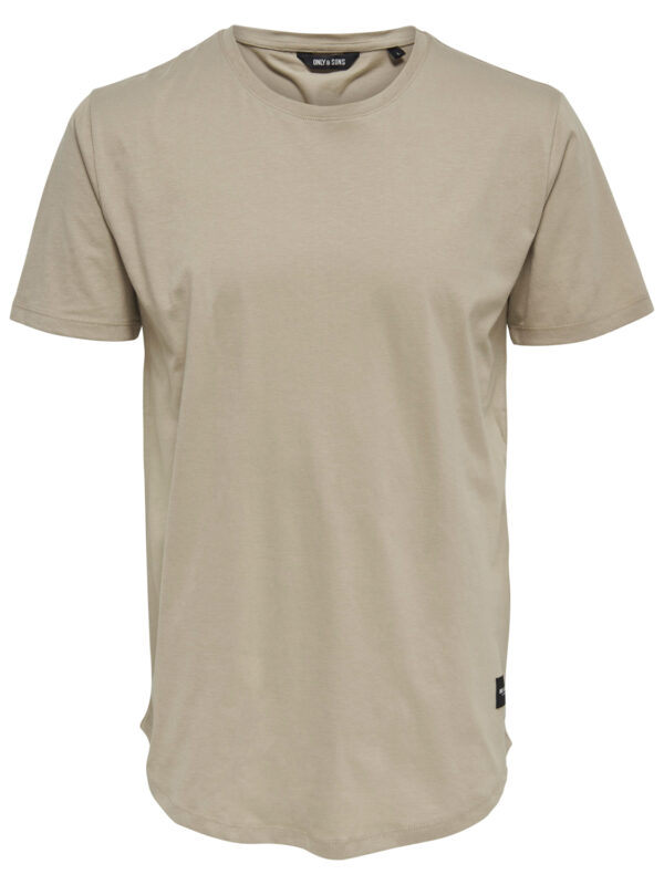 ONLY&SONS MATT LIFE LONG LINE TEE - Image 4